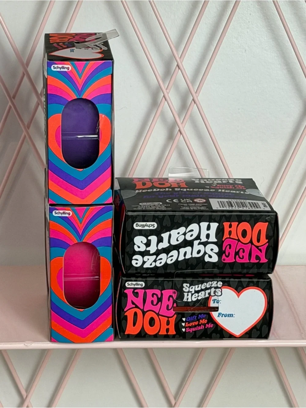 Limited Edition, Needoh Squeeze Heart Assorted colors Bundle, NWT